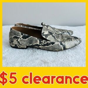 STEVEN Steve Madden Snake Skin Haylie Loafer Size 10